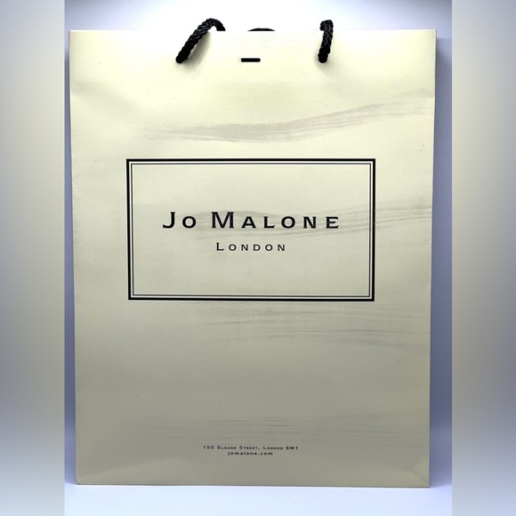 Jo Malone Empty Off White Shopping Gift Tote Bag Black Letters 13x10x6 in - Picture 2 of 4